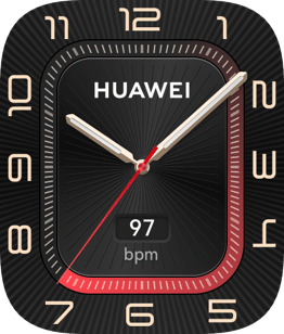 Shows the custom watch face,and panda watch face of HUAWEI WATCH D2 in normal state