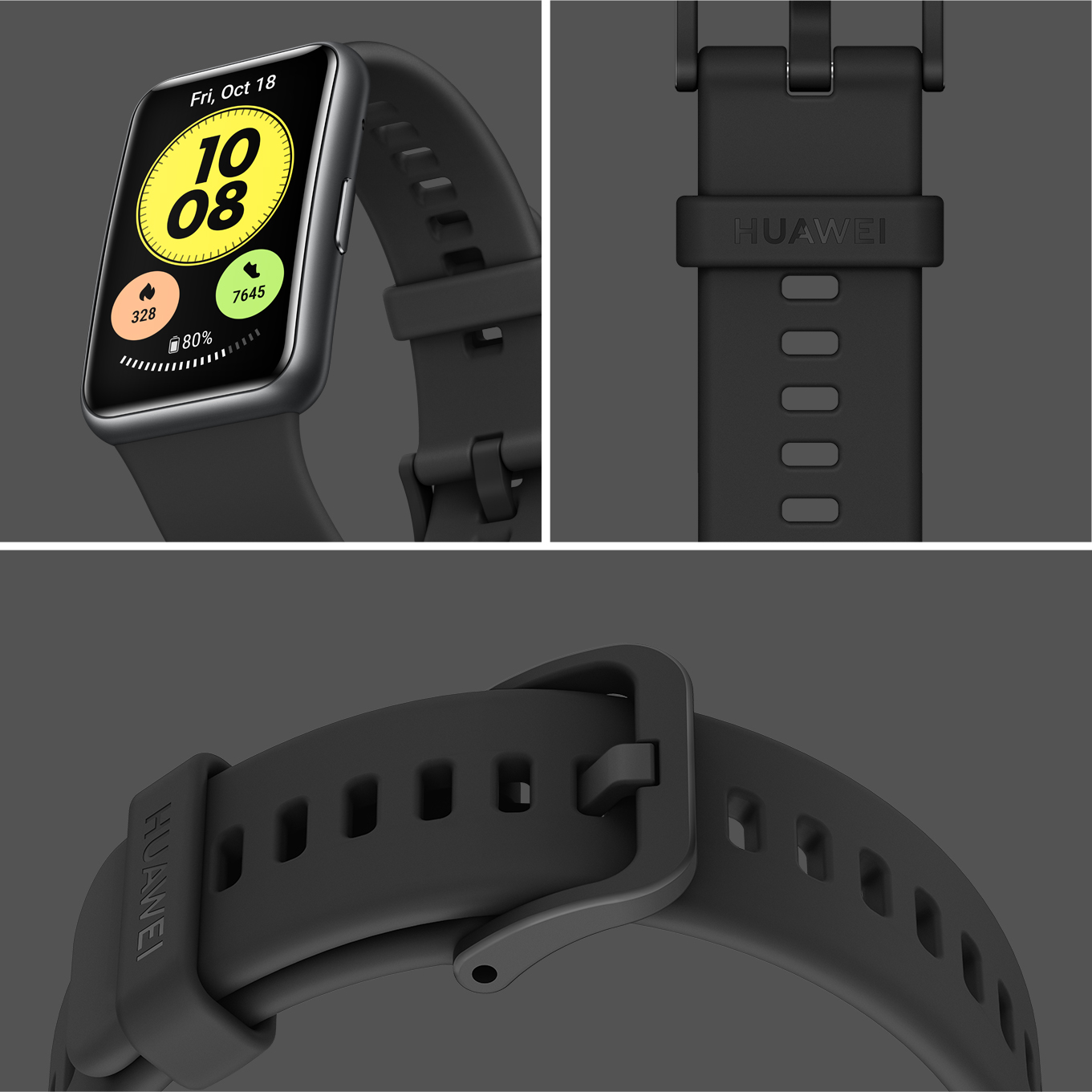  HUAWEI Watch FIT - Reloj inteligente Bluetooth, pantalla AMOLED  vívida de 1.64 pulgadas, animaciones de entrenamiento rápido, duración de  la batería de 10 días, rastreador de fitness GPS deportivo