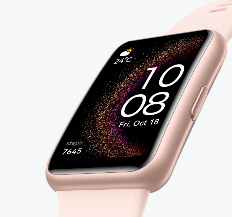 Reloj Inteligente Huawei Fit Stia Bluetooth 5.0 GPS y Glonass 5ATM Memoria  Interna 4GB Rosado (Pink)