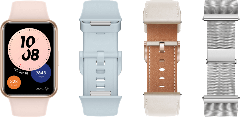 montre huawei fit 2 bracelets colorés