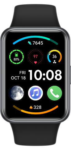 huawei watch fit 2 colorful watch face