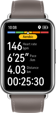 huawei watch fit 2 real time running data