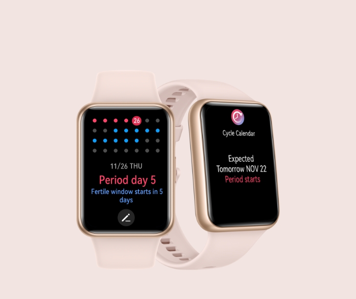 huawei watch fit 2 cycle tracker