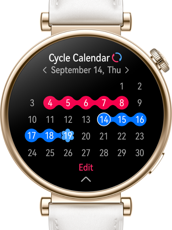 HUAWEI WATCH GT 4 menstruation cycles reminder