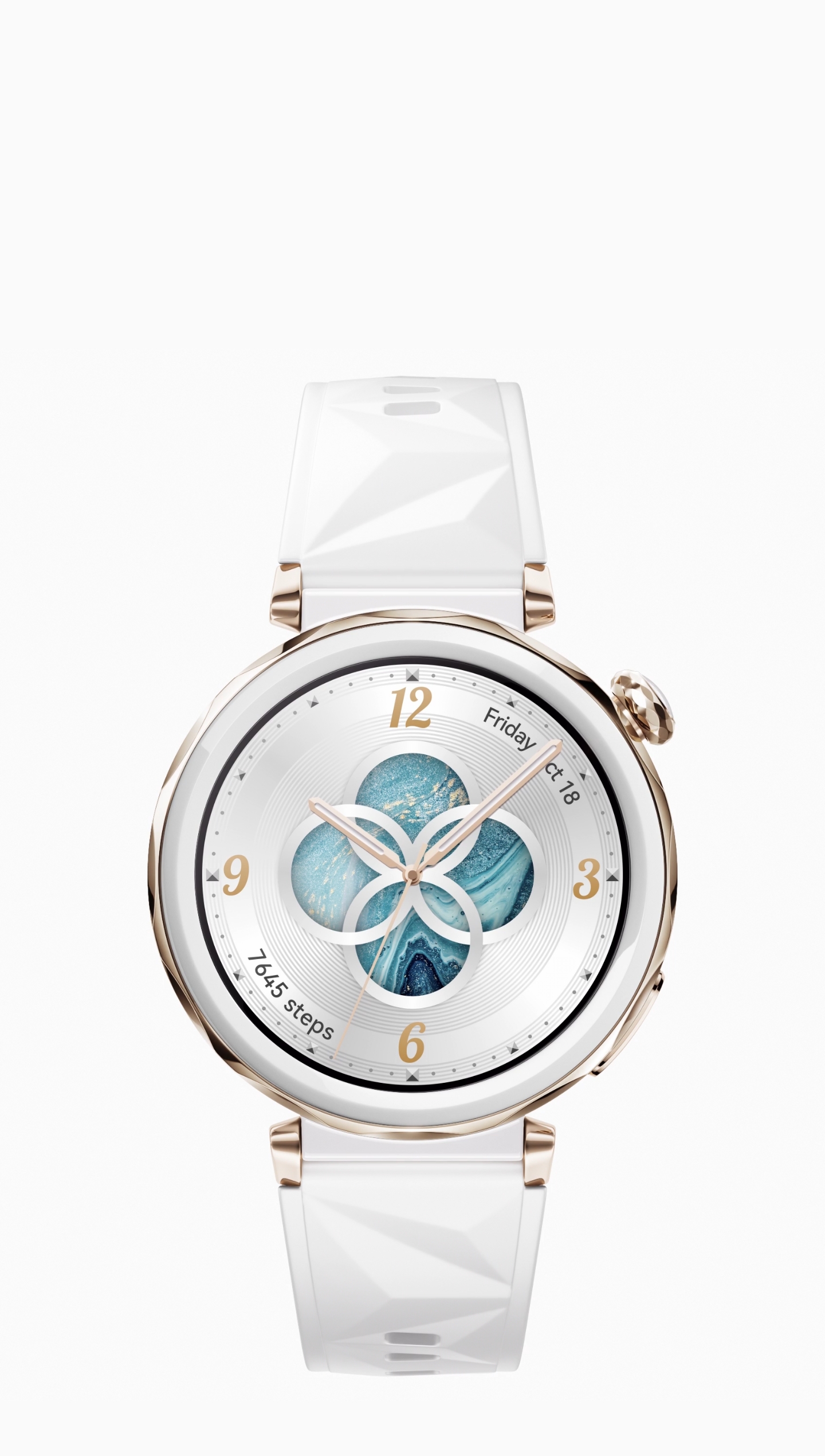 HUAWEI WATCH GT 5 Pro 42mm sports edition images,with nanocrystal ceramic body and fluoroelastomer strap