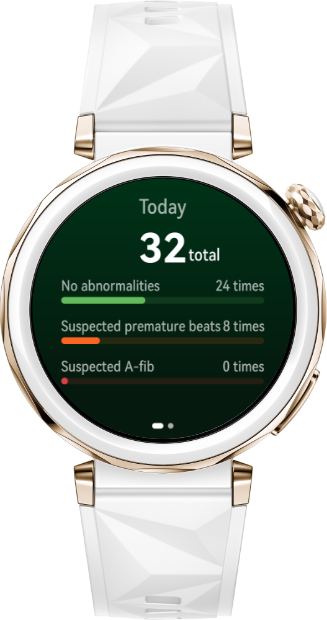 HUAWEI WATCH GT 5 Pro front with pulse wave arrhythmia analysis interface