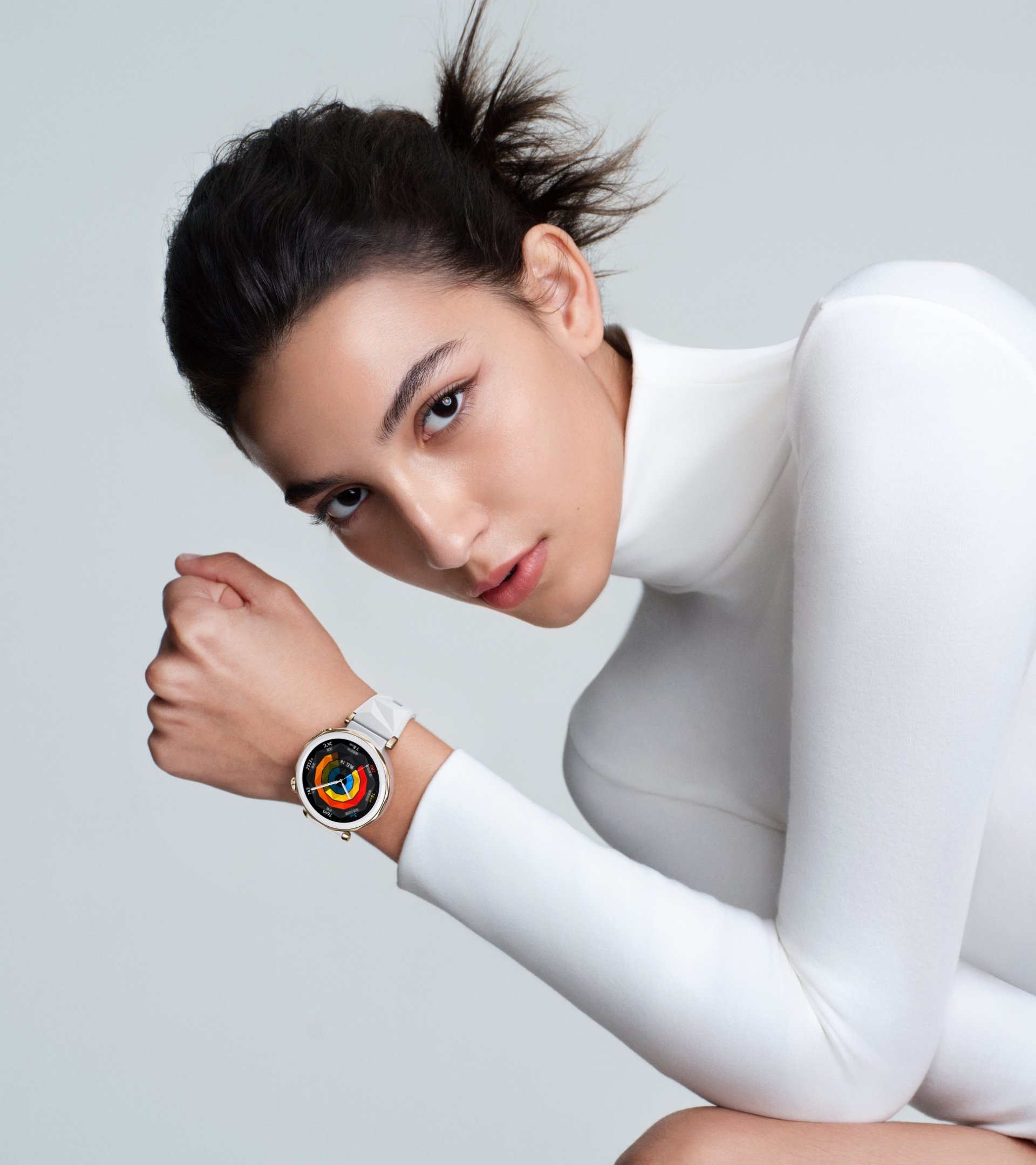 HUAWEI WATCH GT 5 Pro 42mm sports edition white front