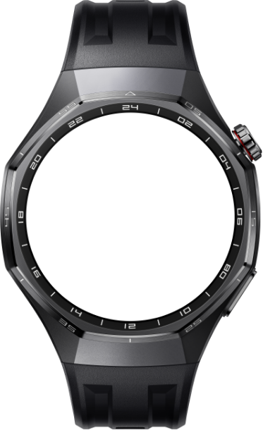 The front view of HUAWEI WATCH GT 6 Pro shows vector map