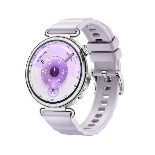41mm HUAWEI WATCH GT 6 with purple fluororubber strap