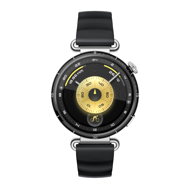 41mm HUAWEI WATCH GT 6 with black fluororubber strap