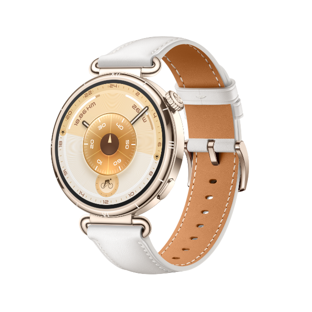 41mm HUAWEI WATCH GT 6 with white composite leather strap