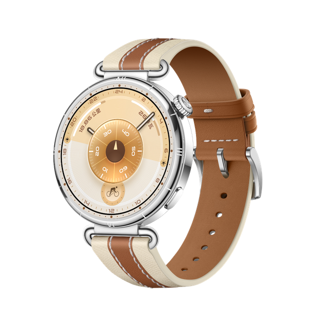 41mm HUAWEI WATCH GT 6 with brown composite woven strap