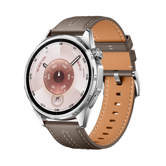 46mm HUAWEI WATCH GT 6 with grey composite leather strap