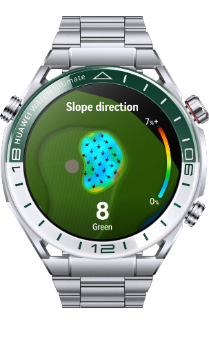 HUAWEI WATCH Ultimate green slope direction