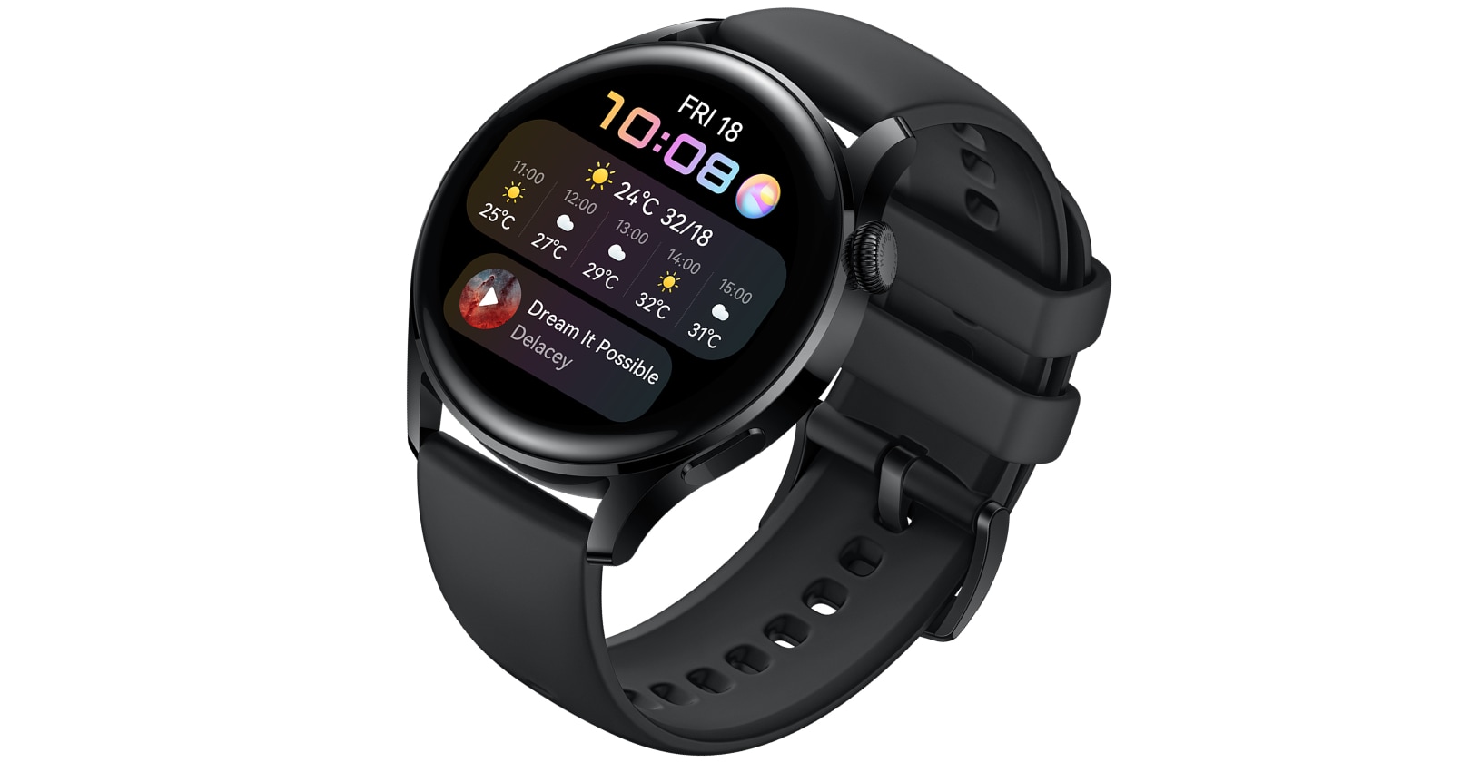 OLED Smartwatch Bluetooth Uhr W20 Curved Display Wasserdicht iOS Android Huawei 