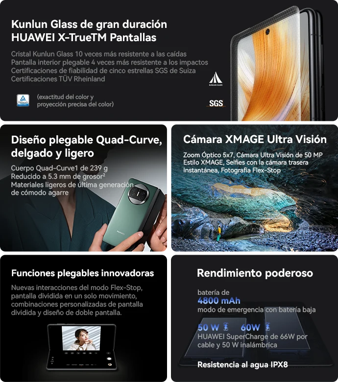 Nuevo Huawei Mate X3: el móvil plegable con pantallas OLED y tres