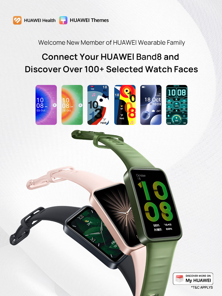 Huawei Band 8 renovates smart band with premium strong aesthetics - Huawei  Central