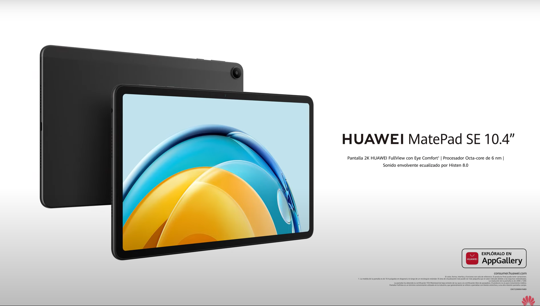 HUAWEI MatePad SE WIFI 4+64GB Negro Grafito