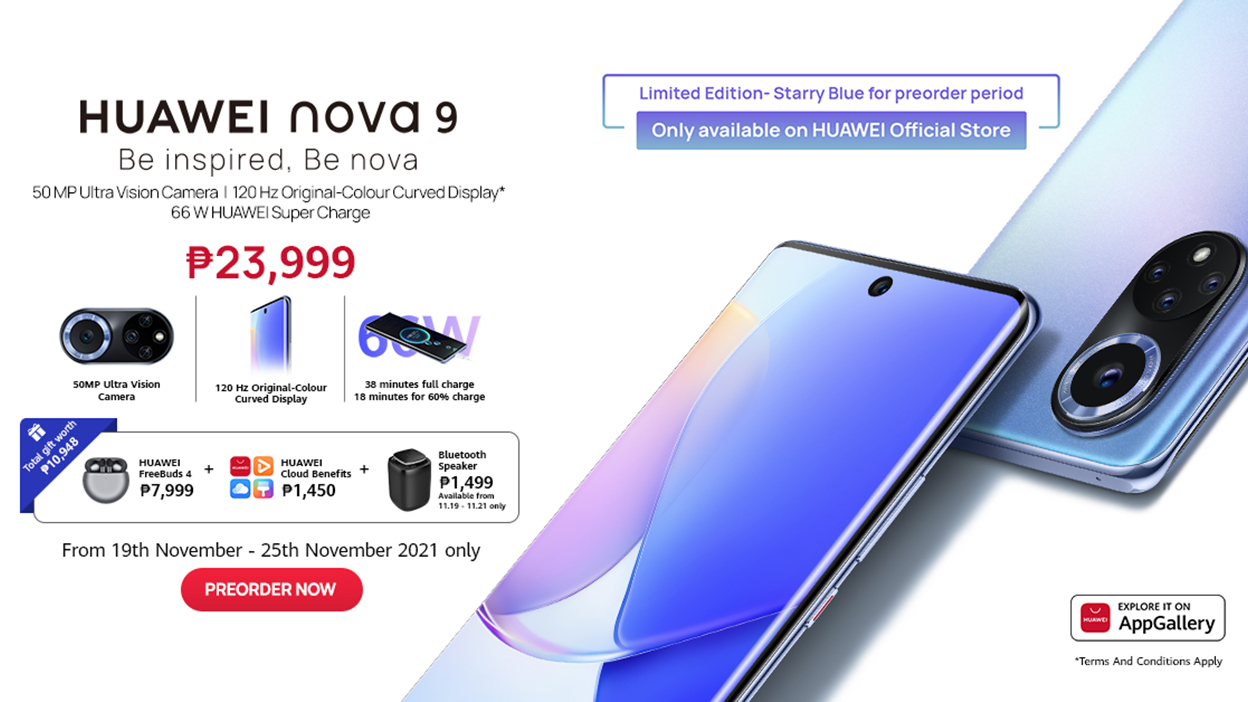 huawei nova 9 pre order