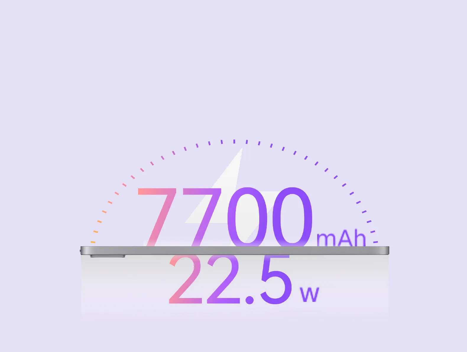 7700mAh + 22.5W Super Battery