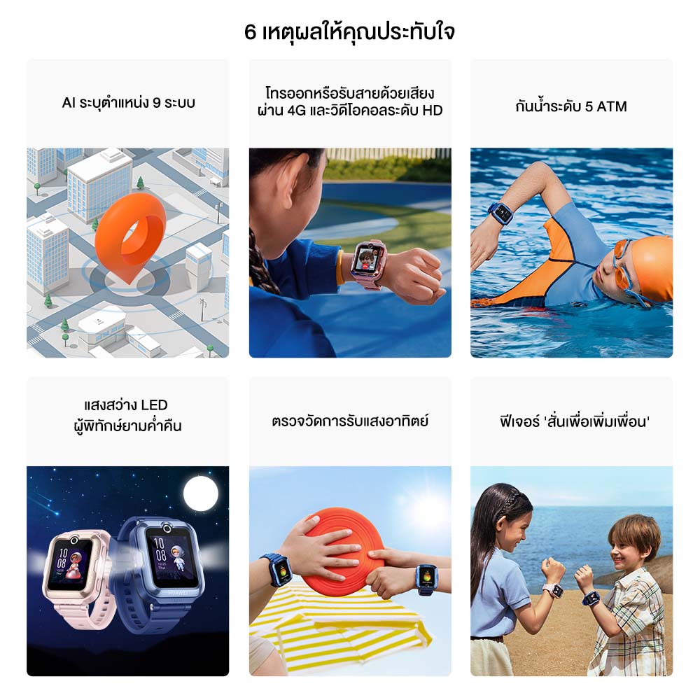 ซื้อ HUAWEI WATCH KIDS 4 Pro - HUAWEI ประเทศไทย