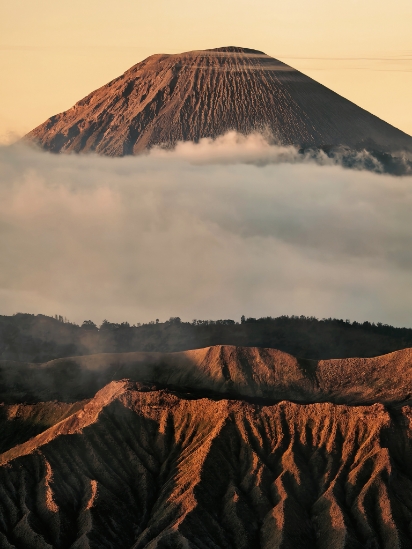 Morning Scene at Mount Semeru