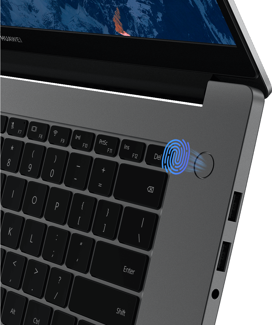 华为MateBook B3-520 指纹键