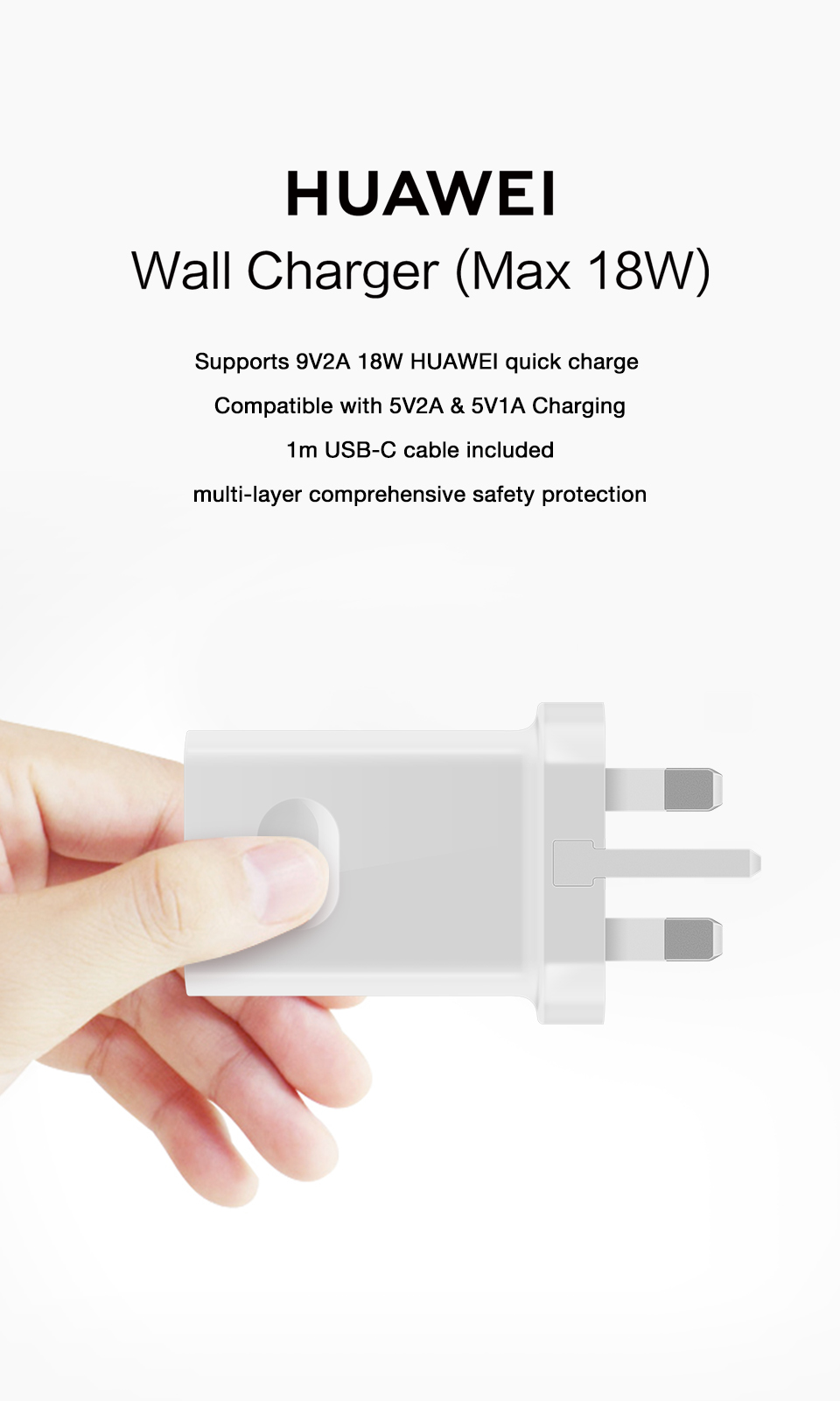 Huawei Quick Charge Wall Charger Max 18w I Huawei Uae 9055