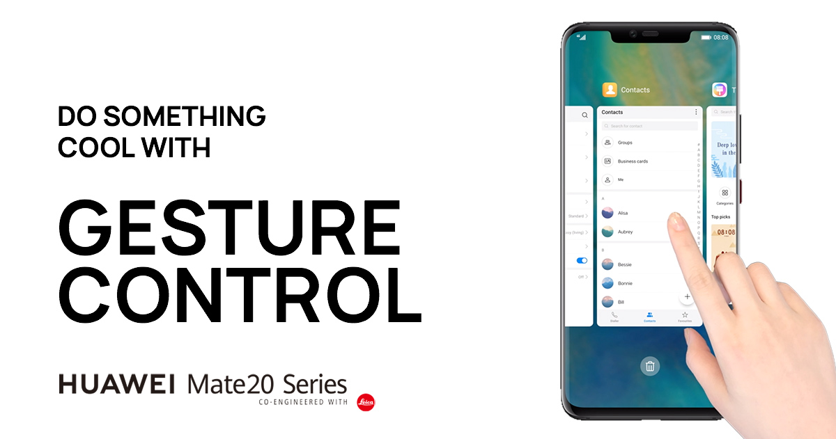 How to navigate with Gesture Control | HUAWEI Mate 20 Series 