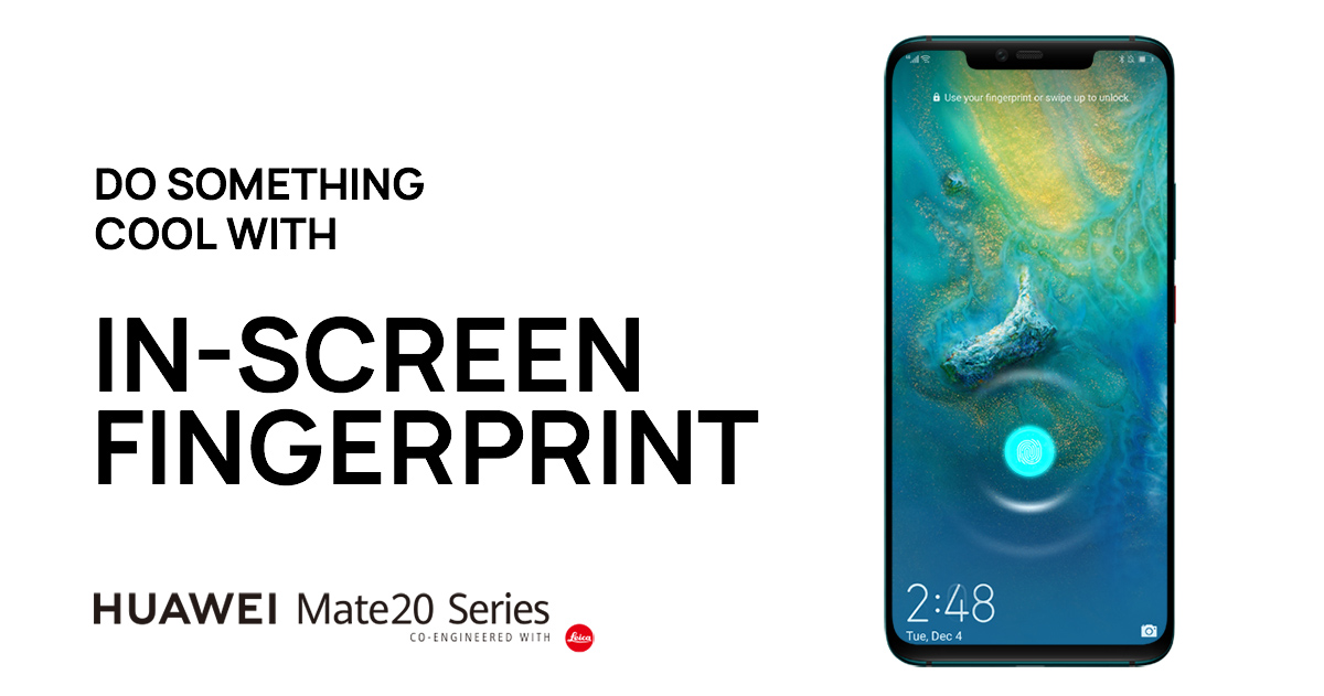 How to unlock your phone with In-screen Fingerprint | HUAWEI Mate 20 Pro