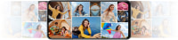 Multiple portrait photos stored in HUAWEI nova Y63, demonstrating large storage