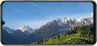 HUAWEI nova Y63 displaying a landscape image, demonstrating the 6.75'' AOD Eye Comfort Display