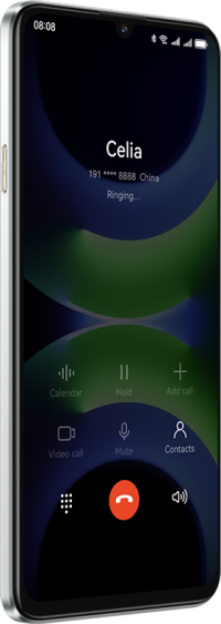 Calling screen on HUAWEI nova Y63