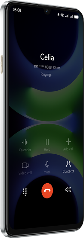Calling screen on HUAWEI nova Y72S