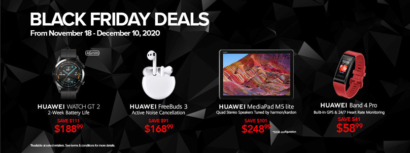 Huawei announces Canadian Black Friday deals on Smartwatches