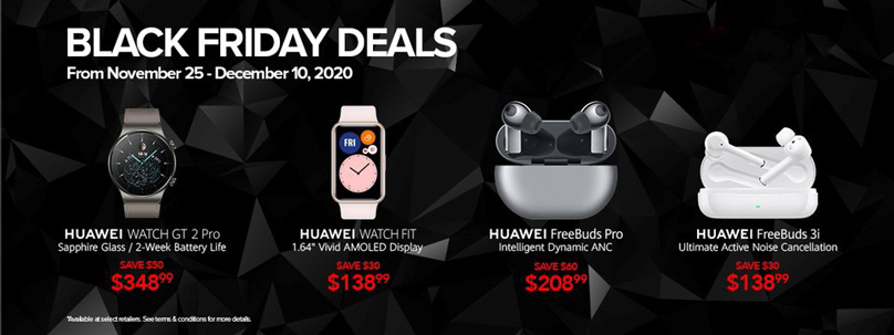 Huawei announces more Canadian Black Friday deals to include new Smartwatches, Audio, and IoT products