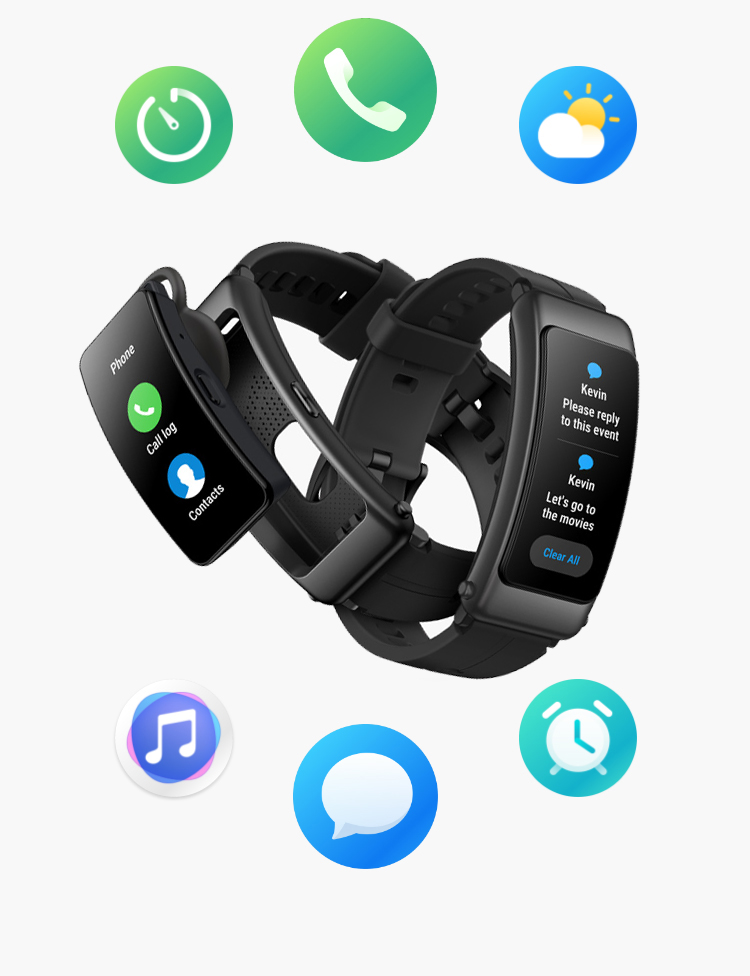 HUAWEI(ファーウェイ) HUAWEI TalkBand B6/Graphite Black TALKBANDB6