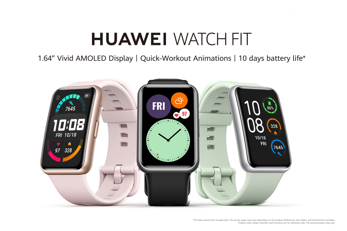 Style up your fitness with the new HUAWEI WATCH FIT
