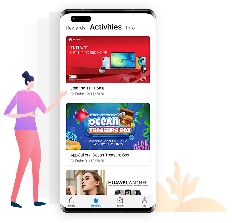 Access to giveaways and events