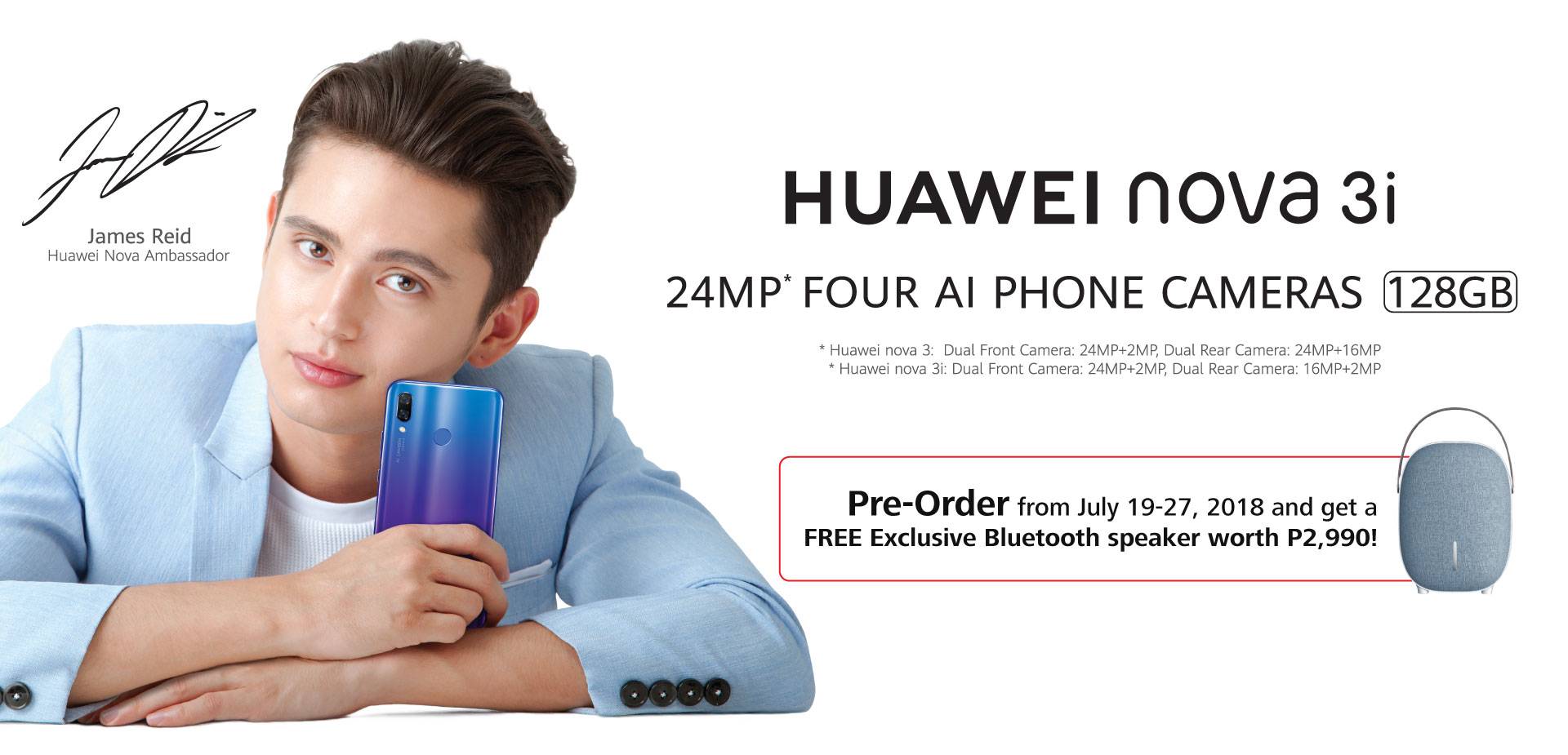 HUAWEI nova 3i Pre-order promo