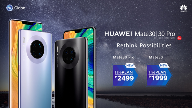 HUAWEI Mate 30 and HUAWEI Mate 30 Pro now available with Globe’s ThePLAN.