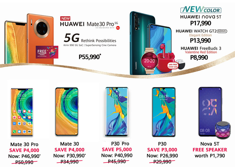 Huawei Valentine’s Together 2020 Promotion Launched Today! Get P4000 Off on Huawei Mate 30 Series!