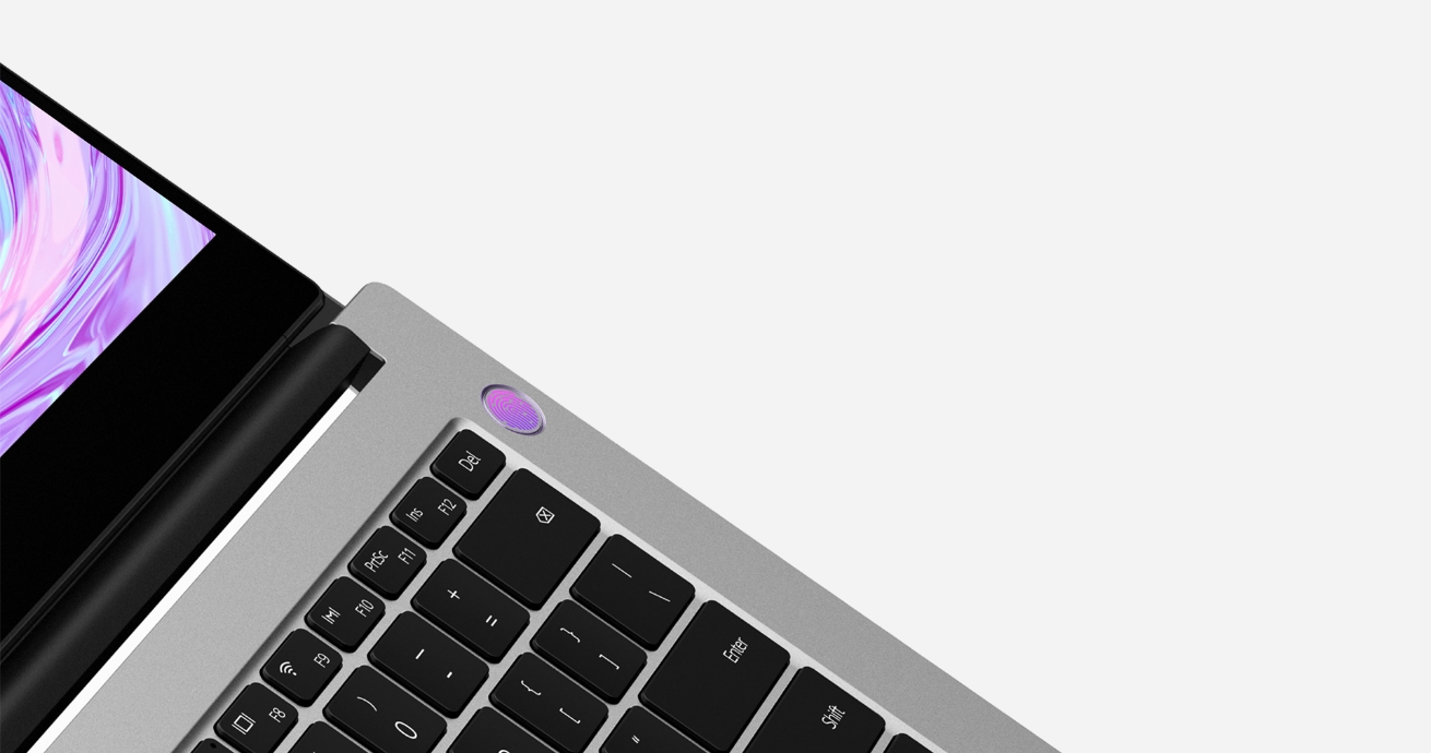 huawei laptops with fingerprint power button