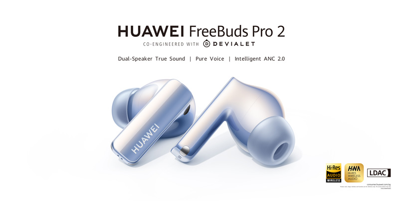 Enjoy the ultimate True Sound Experience with HUAWEI FreeBuds Pro 2 and HUAWEI FreeBuds SE 