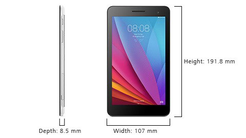  HUAWEI Tablet Huawei Mediapad T1 Wi-Fi + 3G 7 8 GB bianco