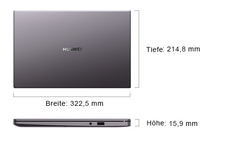 HUAWEI MateBook D 14 – Technische Spezifikationen | HUAWEI Deutschland