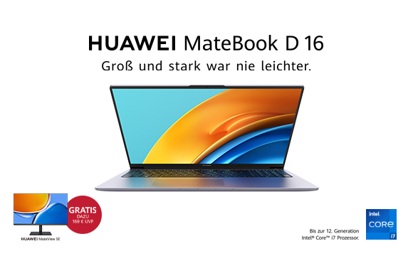 1&1 Drillisch x HUAWEI MateBook D16 2022 Aktion