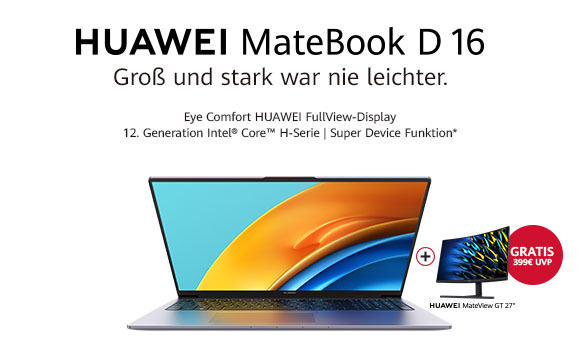 HUAWEI MateBook D16 Launch Angebot