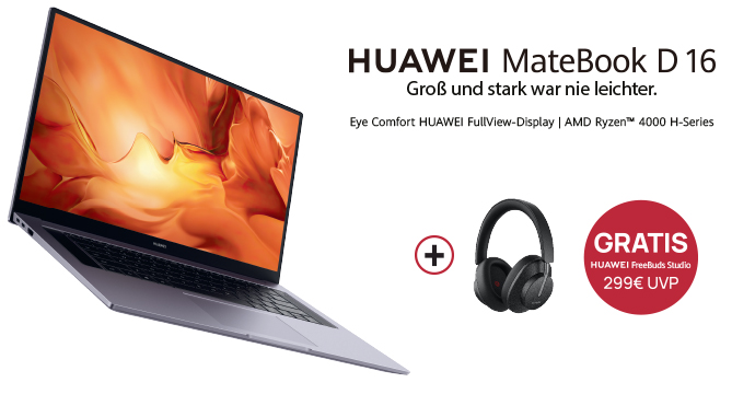 HUAWEI MateBook D16 - FreeBuds Studio