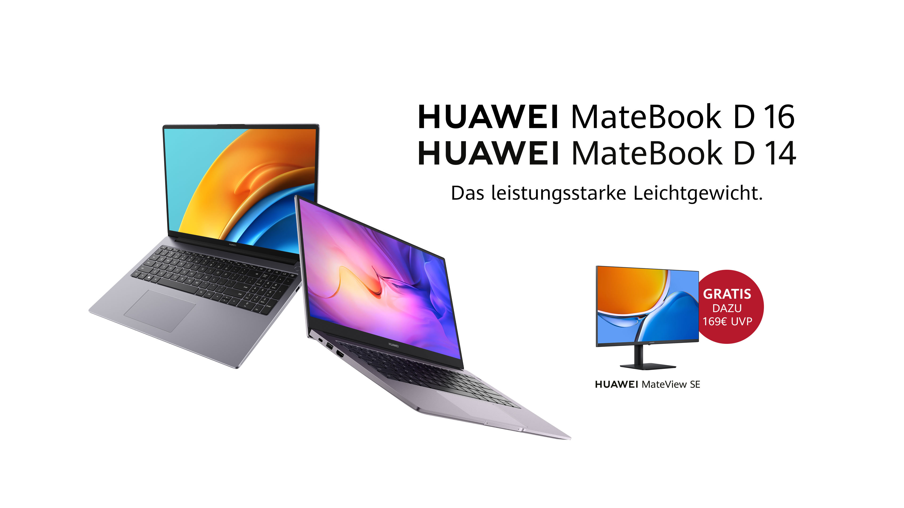 1&1 HUAWEI MateBook D14 2022 und HUAWEI MateBook D16 2022 Bundle Aktion
